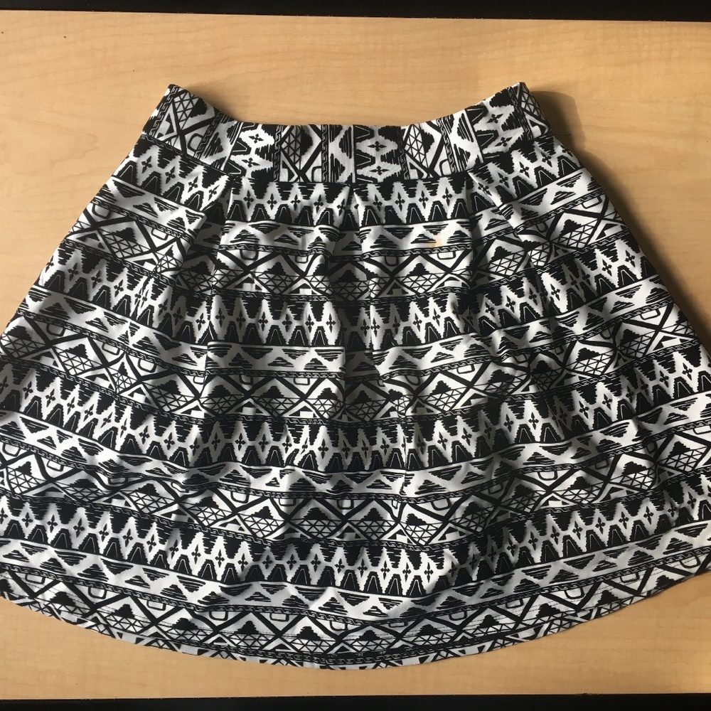 Patterned Skater Skirt